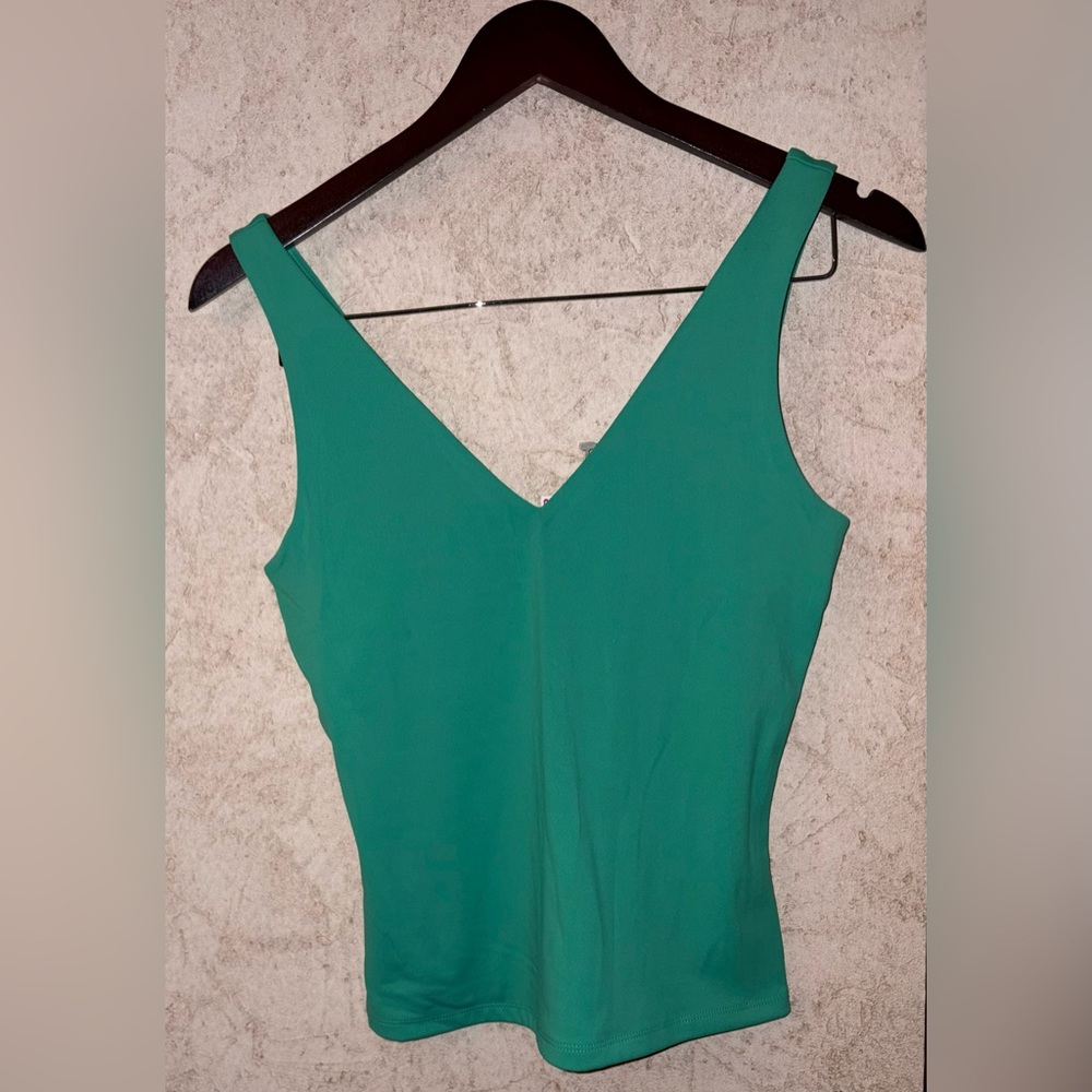 Express Body Contour Double V-Neck Tank - Picture 2 of 6